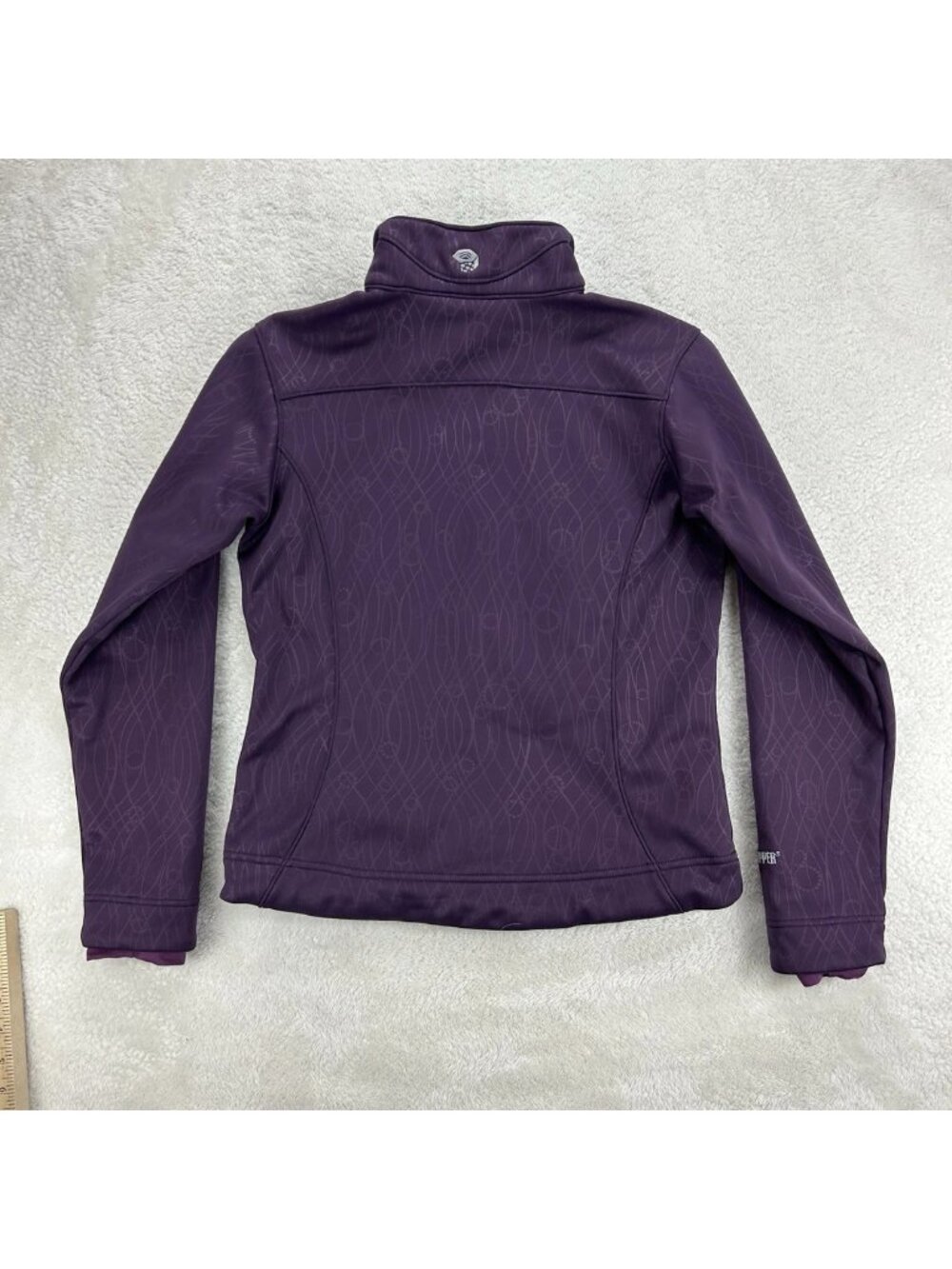 Mountain Hardwear Windstopper Womens S Soft Shell Full Zip Jacket Purple Hiking